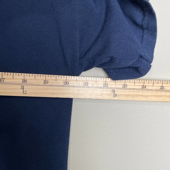 Gildan Federal Fitness Graphic Crewneck Short Sleeve Tee Blue White Navy L - Picture 6 of 6